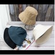 Hat female Korean tide fisherman hat wild Japanese summer sun hat cover face sunscreen sun hat bucket hat