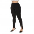 New plus size women's casual pants stretch trousers split leggings women's pants leggings