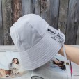 Japanese basin hat female back strap Korean version of the solid color dome retro wild casual bucket hat shade decoration hat tide