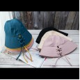 Japanese basin hat female back strap Korean version of the solid color dome retro wild casual bucket hat shade decoration hat tide