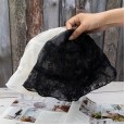 Lace mesh transparent fisherman hat female Korean version of the wild tide thin section flower hollow bucket hat sun protection sun hat