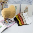 Sunscreen cotton and linen breathable cover fisherman hat female uv back bowknot Korean version of Japanese literary sun hat tide