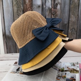 Hat female tide wild sun hat sunscreen preparation hollow along the face protection fisherman hat female summer