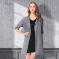 Spring and autumn casual wild women's plus size long coat women's long-sleeved trench coat JR89