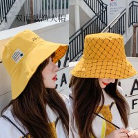 Spring men and women fisherman hat fashion outdoor labeling letters outdoor leisure basin hat