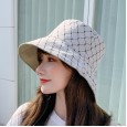 Spring men and women fisherman hat fashion outdoor labeling letters outdoor leisure basin hat