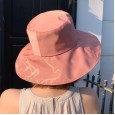 Hat ladies summer shade fisherman hat fashion outdoor travel beach sunscreen bright sun hat