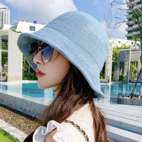 New fashion fisherman hat female basin hat sun hat collapsible art hat