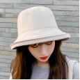Black fisherman hat female summer small fresh small edge flanging sunscreen sun hat sun hat male tide