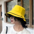 Summer sun hat fisherman hat female new literary simple basin hat travel sunscreen hat Hong Kong wind beach hat tide