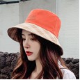 Spring and summer new sunscreen hat female trend color matching letter basin hat shade fisherman hat tide shade cloth hat