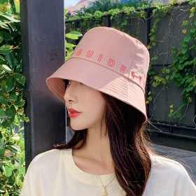 New hat ladies summer fisherman hat casual wild sun hat sunscreen short brim sun hat