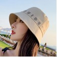 New hat ladies summer fisherman hat casual wild sun hat sunscreen short brim sun hat