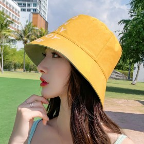 New fashion sunscreen simple positive and negative shade female hat double-sided fisherman hat travel wild anti-ultraviolet sun hat