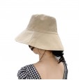 Hat female summer wild travel sun hat sun protection big face cover fisherman hat female autumn