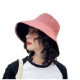 Hat female summer wild literature and art outdoor travel shade sunscreen double-sided basin hat female