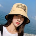 New female spring and autumn rubber color matching sunshade foldable basin hat big eaves cover face fisherman hat female summer