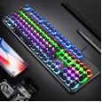 K180 mechanical keyboard punk key caps luminous game green axis e-sports 104 keys no punch USB computer wired