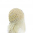 Ladies mid-length long curly hair chemical fiber gradient dyeing wig headgear matte high temperature silk