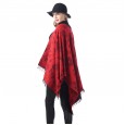 New ladies retro ethnic style flowers warm sunscreen imitation cashmere shawl cloak