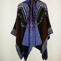 Scarf hot sale geometric dotted cashmere pattern jacquard shawl dual-purpose cloak