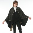 Scarf hot sale geometric dotted cashmere pattern jacquard shawl dual-purpose cloak