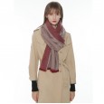 New imitation cashmere scarf female double-sided warm knitted solid color scarf