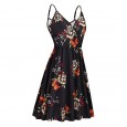 New spring and summer sexy temperament women's adjustable strap V-neck princess dress dress beach skirt