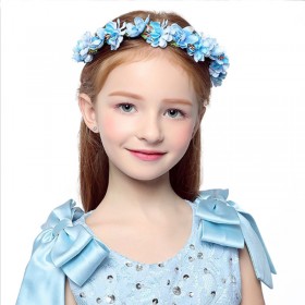 Hairband Children Headdress Garland Bridesmaid Honeymoon Beach Holiday Photograph Hair Accessories Headdress Flower Ribbon