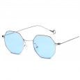 New retro small square octagonal sunglasses men and women trend ocean transparent sunglasses S17025
