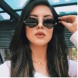 New personality frameless polygon sunglasses men and women tide street shot sunglasses ultra light punk glasses S9045