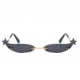 New personality small frame ladies sunglasses trend street shooting stars sunglasses round face fashion glasses S9025