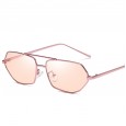 Trend polygon sunglasses female fashion street shot irregular sunglasses metal frame glasses S9027