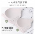 Oversized bra female fat mm front buckle rose beauty back no steel ring underwear lace gathered adjustment thin bra