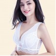 Xia Qiu new ultra-thin sexy lace bra comfortable fat mm large size underwear female no sponge large size bra