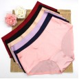 Plus size seamless mid-waist women's comfortable underwear 90 kg -260 kg fat MM can be worn
