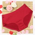 Plus size seamless mid-waist women's comfortable underwear 90 kg -260 kg fat MM can be worn