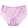 Plus size underwear ladies lace underwear sexy transparent oversize underwear briefs