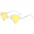 New punk personality triangle sunglasses men and women trend sunglasses metal hollow sunglasses S8065