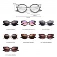 New fashion cat eye sunglasses female tide round sunglasses personality street shooting sunglasses s9072