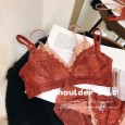 Takaland new style large size ultra-thin cup bra sexy lace beautiful back seamless underwear ladies no steel ring bra