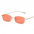 Personality square sunglasses men and women trendy street shooting sunglasses sunglasses ocean sheet metal frame glasses S8004