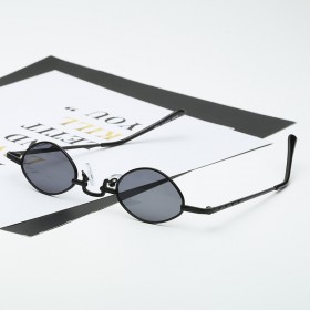 Tide retro small frame sunglasses female personality hip-hop sunglasses male round face sunglasses S8078
