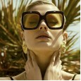 New retro clamshell sunglasses female ocean film trend oversized frame sunglasses men S17074