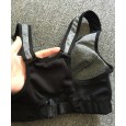 Large size front zipper sports bra without steel ring gathered yoga fitness shockproof running ladies underwear beauty vest