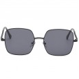 Large frame square metal chain clause sunglasses female tide street shot sunglasses men fashion glasses S9036
