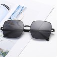 Large frame square metal chain clause sunglasses female tide street shot sunglasses men fashion glasses S9036