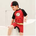 Cartoon superhero children swimsuit boy Siamese big boy hot spring baby swim trunks child swimsuit baby