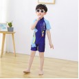 Cartoon children's bathing suits cute boys and girls swimwear middle and small children one-piece baby quick-drying swimwear
