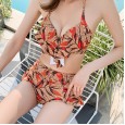 Female swimsuit new split body cover belly slimming conservative swimsuit fashion printed hot spring swimsuit